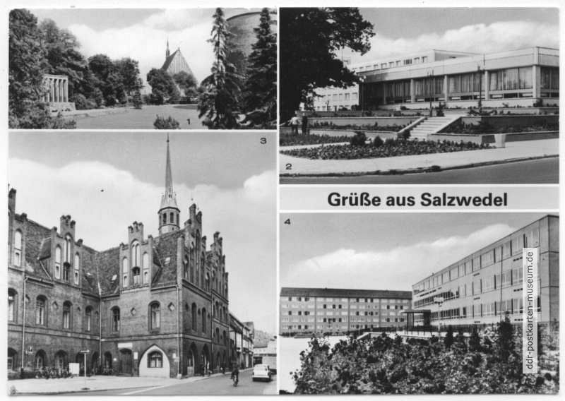 Burggarten, HO-Gaststätte, Altstädter Rathaus, Oberschule - 1982