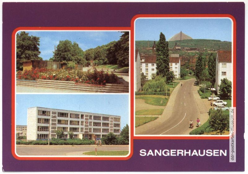 Vogelvoliere, Juri Gagarin-Oberschule, Leninstraße Süd-Siedlung - 1980