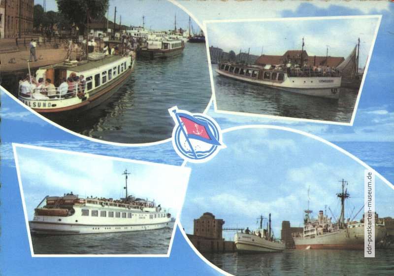 Weiße Flotte des VEB Fahrgastschiffahrt Stralsund - 1960