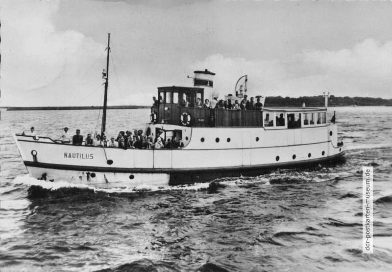 Ausflugsschiff M.S. "Nautilus" der Weißen Flotte Stralsund - 1961
