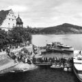 Schiffsanlegestelle am Bleiloch-Stausee in Saalburg - 1959