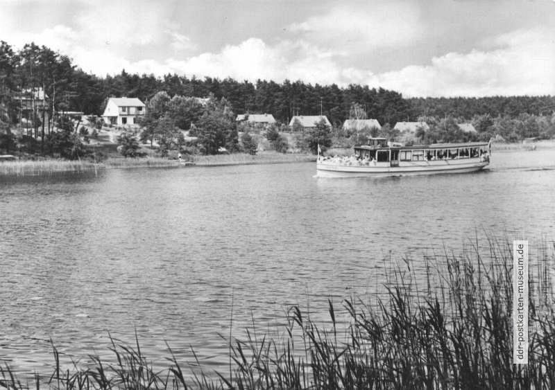 Motorschiff "Gertrud" auf dem Elde-Kanal bei Waren - 1965