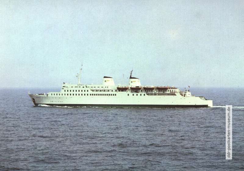 Fährschiff "Saßnitz" (Trajekt nach Trelleborg, Schweden) - 1984