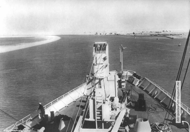 Fahrt durch den Suezkanal - 1960