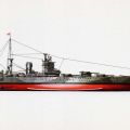 Britisches Schlachtschiff "Nelson" von 1925 aus Kartenserie "Historische Schiffe III" - 1977/1983