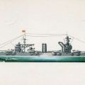 Russisches Schlachtschiff "Gangut" (1914), ab 1935 "Oktjabrskaja Revoluzia" aus der Serie "Historische Schiffe III" - 1977 / 1983                                                        aus Kartenserie "Historische Schiffe III" - 1977 / 1983