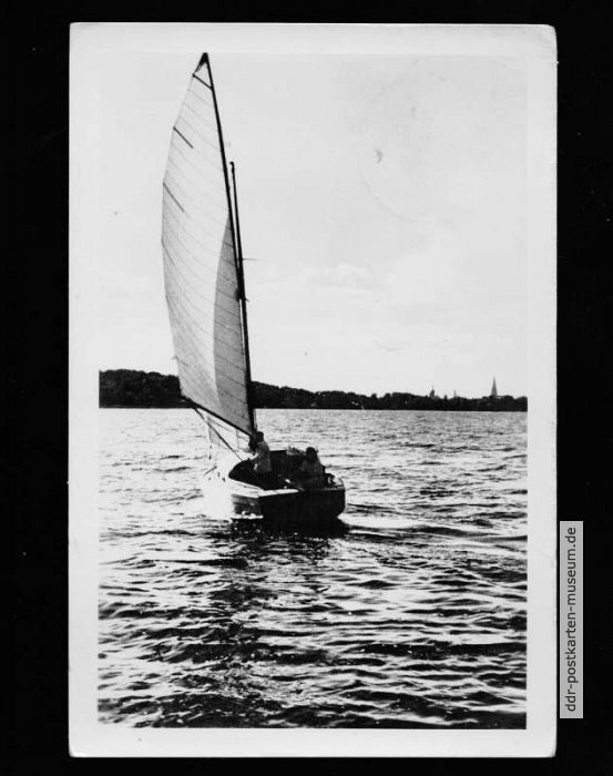 Segelpartie auf dem Schweriner See - 1953