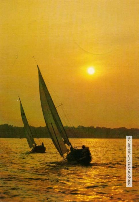Segeln bei Sonnenuntergang -1989