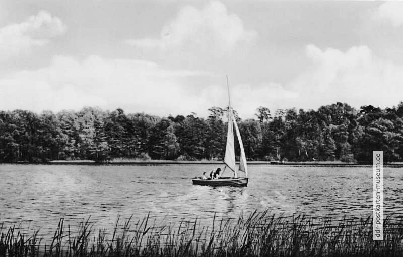 Auf dem Lehnitzsee bei Oranienburg - 1963
