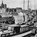 Segelboote im Hafen von Stralsund - 1959