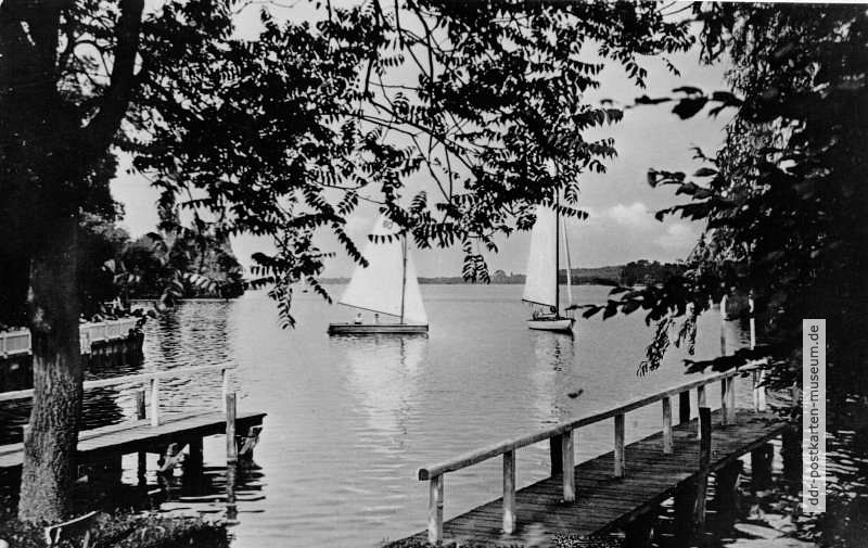 Der Teupitz-See beim Lokal "Tornows Idyll" - 1964