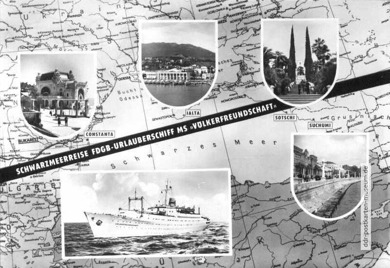 Schwarzmeerreise mit dem FDGB-Urlauberschiff "Völkerfreundschaft" - 1963