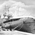 MS "Völkerfreundschaft" am Pier in Warnemünde - 1964