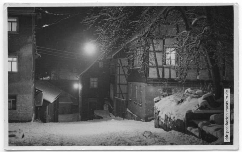 Schleusingen bei Nacht - 1962