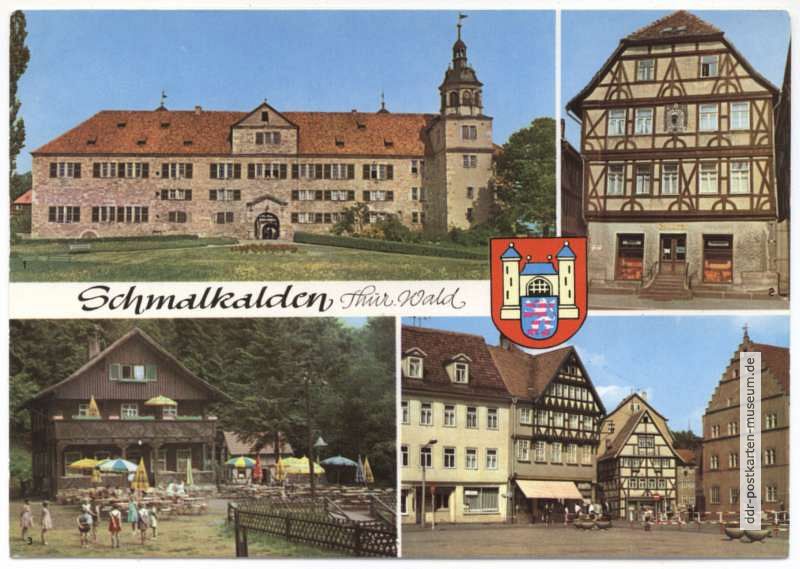Schloß Wilhelmsburg, Lutherhaus, HO-Gaststätte "Ehrental", Altmarkt - 1970