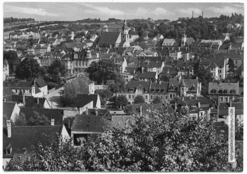 Blick vom Pfefferberg auf Schmölln - 1962