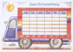 Postkarte zum Schulanfang von 1989 - Planet-Verlag