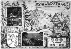 Sonderkarte "900 Jahre Schwarzburg" - 1971