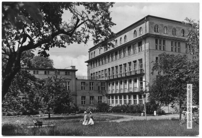 Betriebskrankenhaus (Chirurgische Klinik) in der Werderstraße - 1971