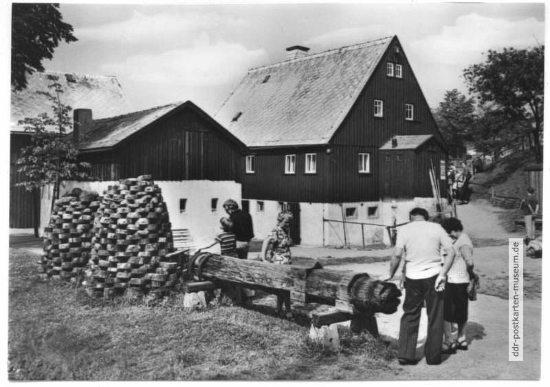 Freilichtmuseum Seiffen, letztes Wasserkraft-Drehwerk vom Erzgebirge - 1981