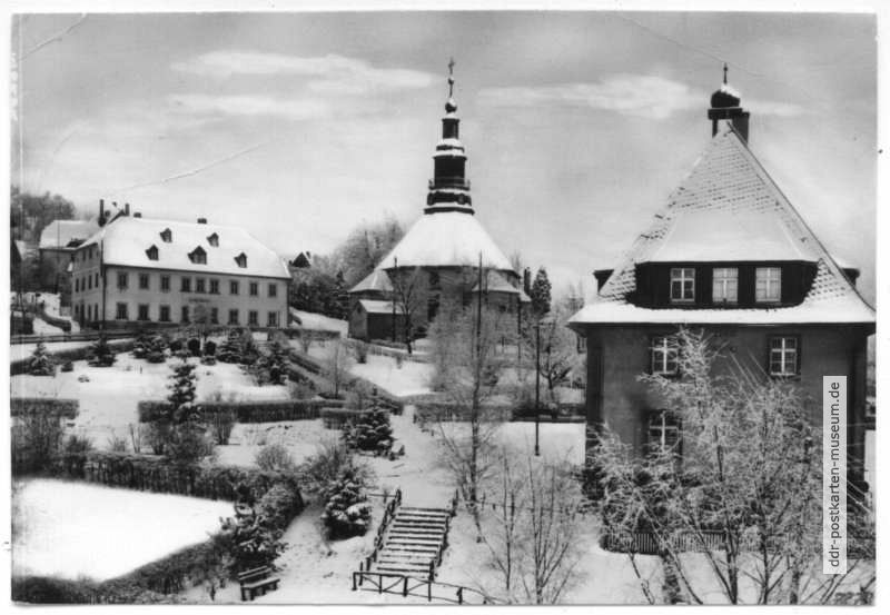 Rathaus und Rundkirche - 1970