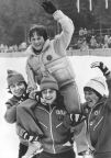DDR-Skistaffel der Damen, 1980 Olympiasieger in Lake Placid - 1980