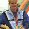 Kristin Otto, Schwimmerin vom SC DHfK Leipzig und 1988 sechsfache Olympiasiegerin - 1988