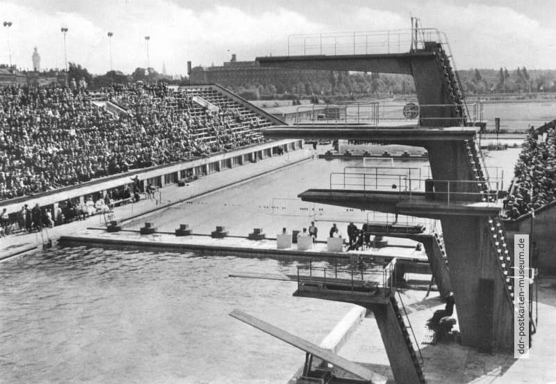 Schwimmstadion im Sportforum Leipzig - 1962