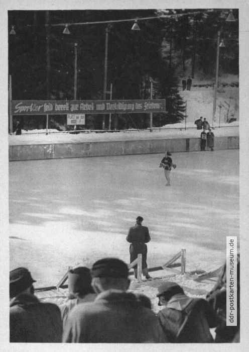 Erste DDR-Meisterschaften im Eiskunstlauf 1950 in Schierke - 1951