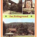 Autobahnbrücke im Zeitzgrund, Pechofen, Waldgaststätte "Ziegenmühle" - 1984