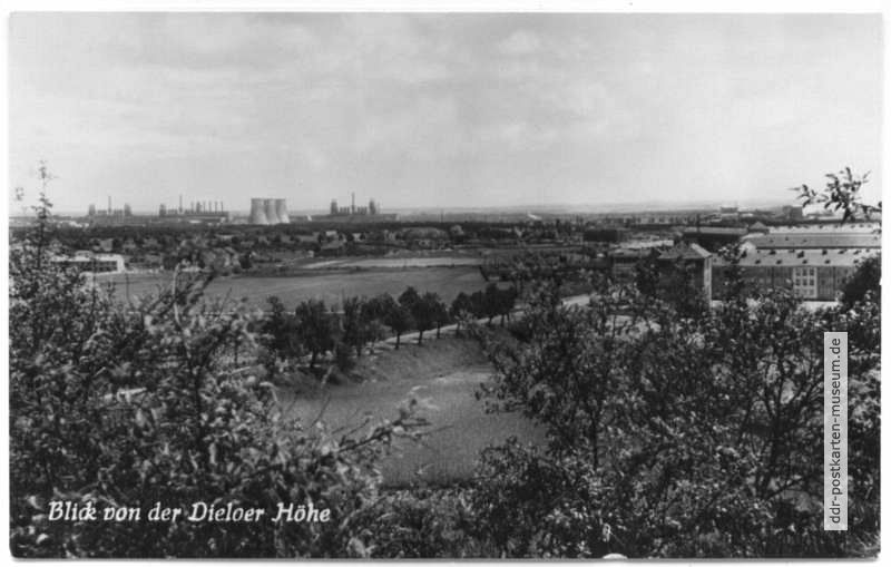 Blick von der Diehloer Höhe zum Eisenhüttenkombinat  - 1959
