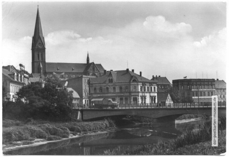 Bodebrücke und Marienkirche - 1968