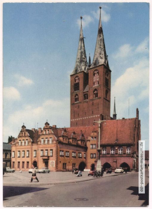Markt mit Rathaus und Dom St. Marien - 1964