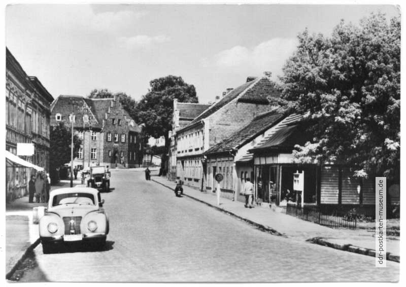 Altstädter Straße, Blick zum Postamt - 1963