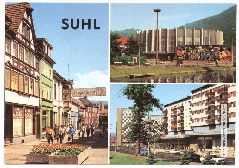 Steinweg, Stadthalle, Neubauten Wilhelm-Pieck-Straße - 1982