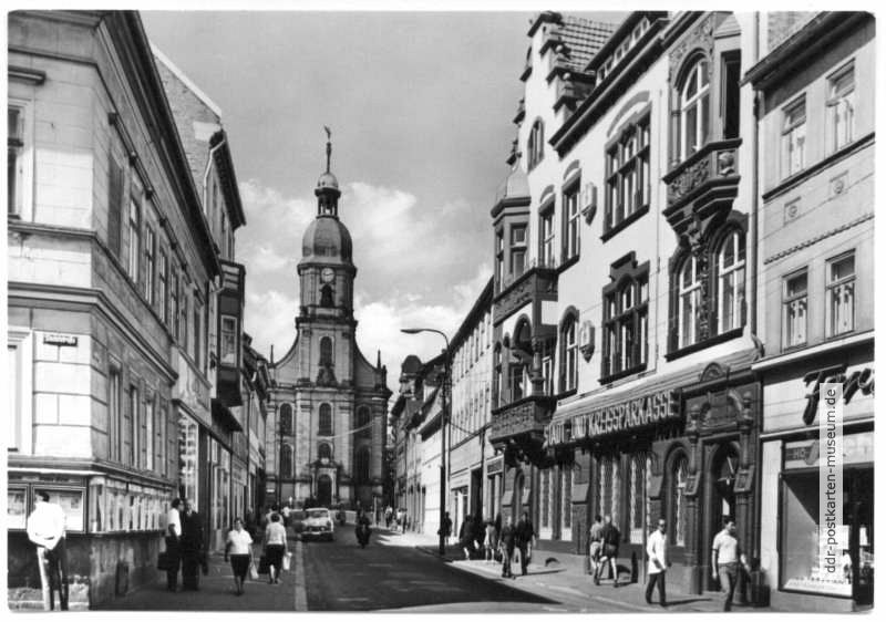 Steinweg mit Kreuzkirche - 1972