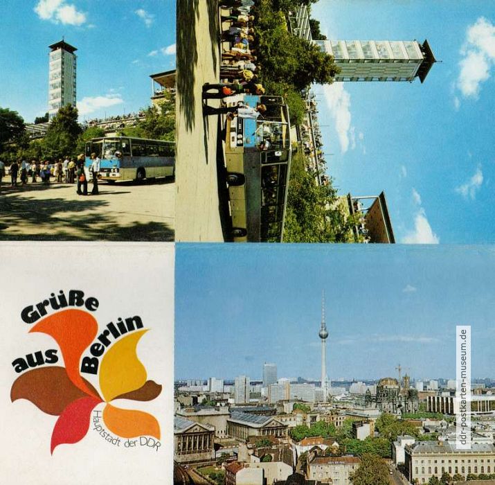 Grüße aus Berlin, Hauptstadt der DDR (9 Karten als Leporello) - 1987
