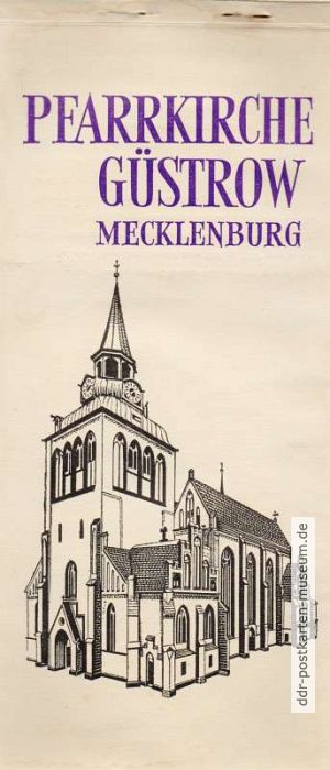 Pfarrkirche Güstrow, Mecklenburg (9 Karten) - 1977