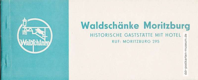Waldschänke Moritzburg, Historische Gaststätte mit Hotel (8 Karten) - 1970