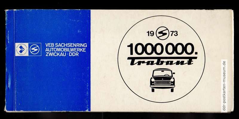 1 000 000. Trabant (8 Karten) - 1973