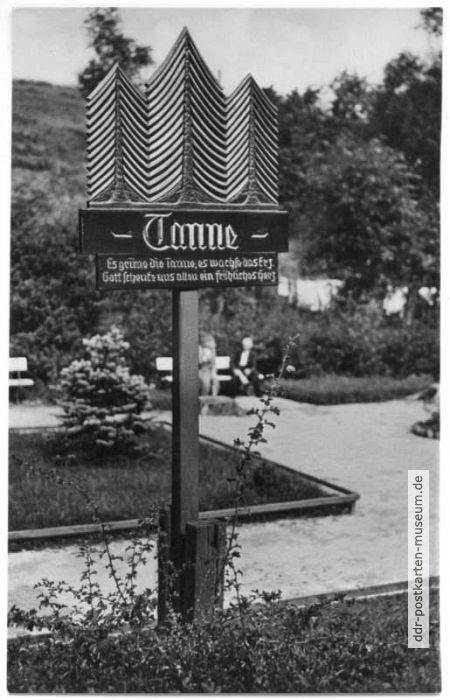 Das Wahrzeichen von Tanne - 1960