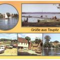 Teupitz - Badestelle am Teupitzsee, Campingplatz, Markt, Seglerhafen - 1986