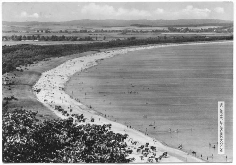 Strand mit Bucht von Thiessow - 1970