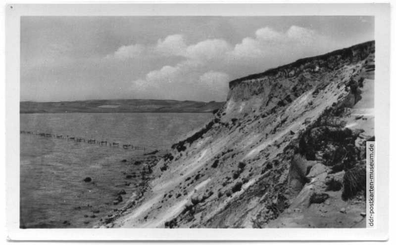 Steilküste am Südstrand - 1955