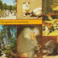 Superformat-Ansichtskarte vom Tiergarten Eisenberg - 1988