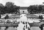 Tierpark Berlin, Blick über das Südparterre zum Schloß - 1959