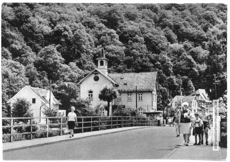 An der Bodebrücke in Treseburg - 1971