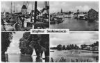 Im Hafen, Uecker, Blick zum Haff, Haffbad - 1957
