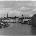 Blick zum Hafen Ueckermünde - 1958