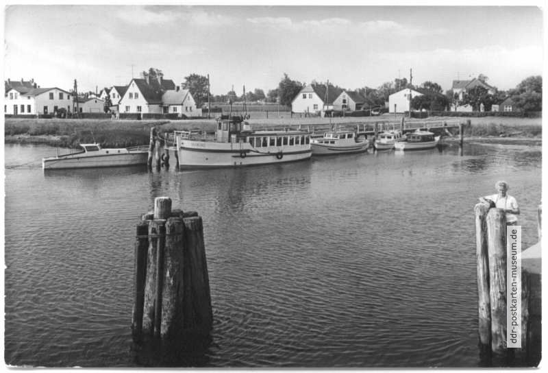 Hafen in Vitte, Ausflugsdampfer "Wiking" - 1983